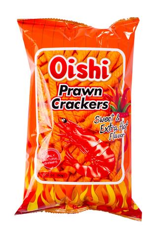 Oishi Prawn Crackers Sweet & Extra Hot Flavour 90g