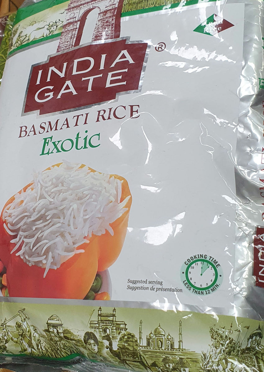 米・雑穀・粉類 INDIA GATE Basmati Rice 5kg India Gate Exotic Basmati Rice - 5kg – Fresh Food Market