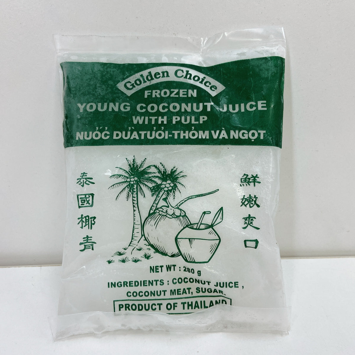 GC Frozen Young Coconut Juice with pulp 280g Fresh Food Market