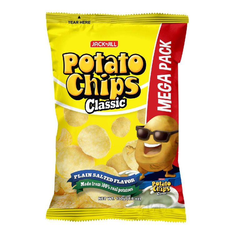 JNJ - Potato Chips Classic Plain Salted 130g - Jack and Jill, Jack&Jil ...