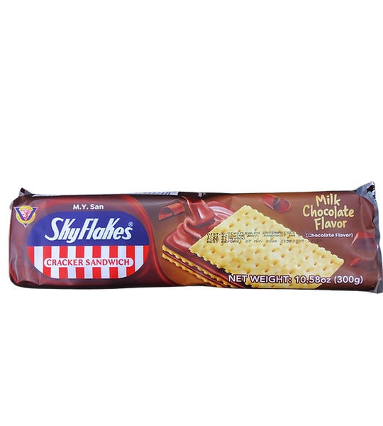 MYSan Skyflakes Tsokolate (Milk Chocolate) Sandwich 10x30g - Sky flakes