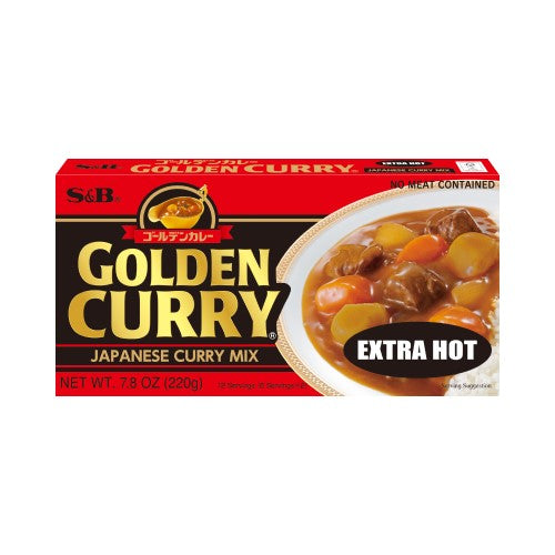 S&B Golden Curry Extra Hot 220g