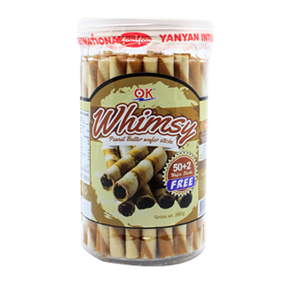 Whimsy - Peanut Butter Wafer Sticks 380g