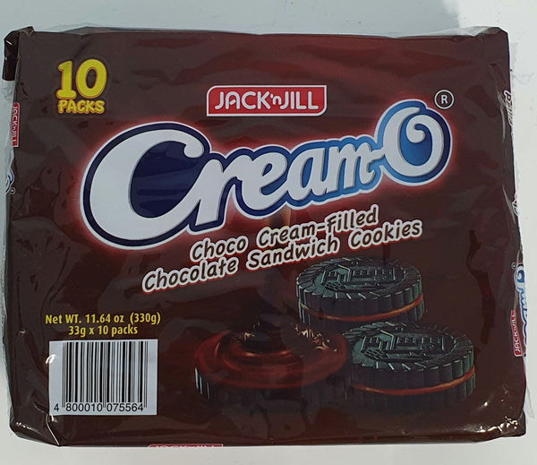 JNJ Cream-O Cream Filled Chocolate Sandwich Cookies 33g x 10 packs, Jack and Jill, Jack&Jill, J&J, JacknJill
