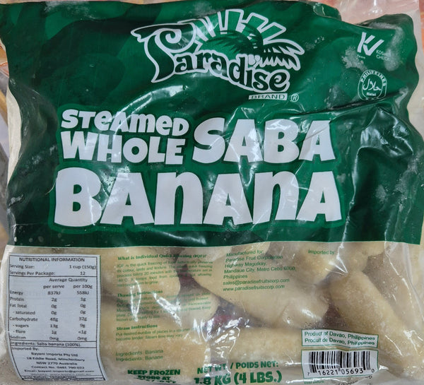 Paradise - Steamed Whole Saba Banana 1.8kg