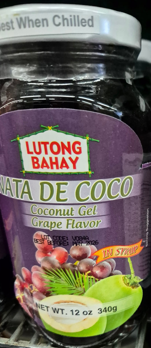 Lutong Bahay - Nata De Coco Coconut gel Grape Flavor in Syrup 340g ...