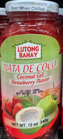 Lutong Bahay - Nata De Coco Coconut gel Strawberry Flavor in Syrup 340g