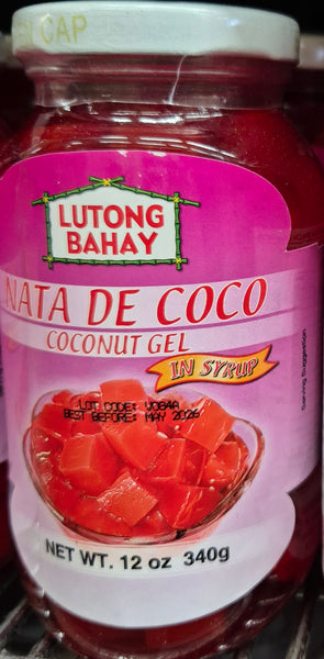 Lutong Bahay - Nata De Coco Coconut gel Red in Syrup 340g