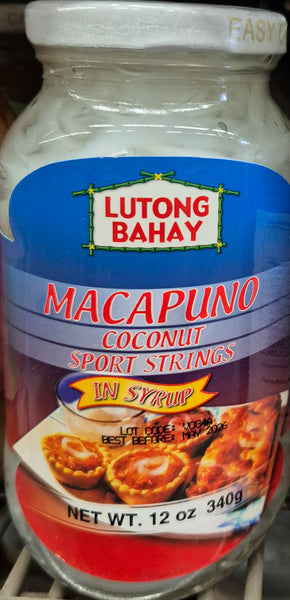 Lutong Bahay - Macapuno Coconut Sport Strings in Syrup 340g