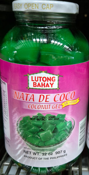 Lutong Bahay - Nata De Coco Coconut gel Green in Syrup 907g