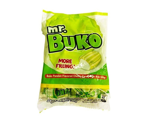 Buko Cubes Rebisco - Mr Buko, Buko Pandan Flavoured Chewy Candy with Milk Filling ...