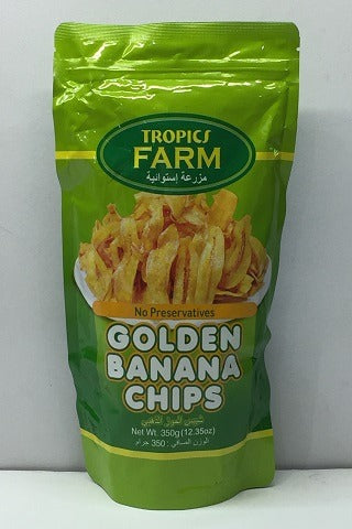Tropics Farm - Golden Banana Chips 350g