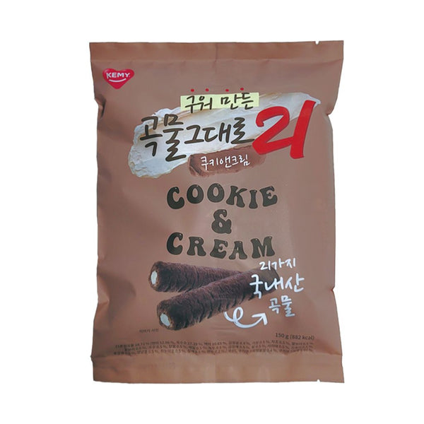Kemy - Premium Whole Grain Cookie & Cream Rolls 150g