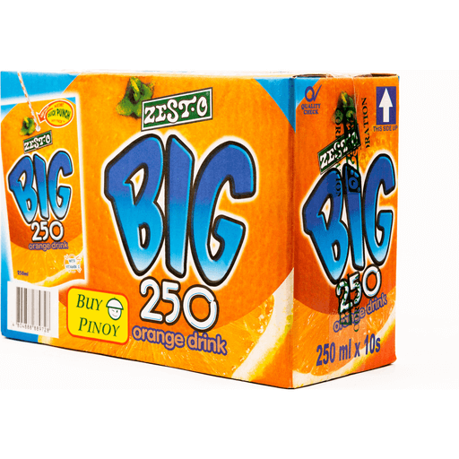 Zesto - Big 250 Orange Drink 250ml x10