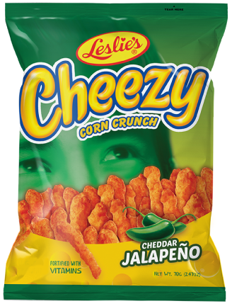 Leslie's - Cheddar Cheezy Corn Crunch - Cheddar Jalepeno 70g
