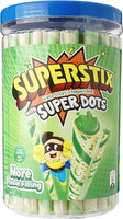 Superstix - Wafer Sticks Pandan Flavour with super dots 330g