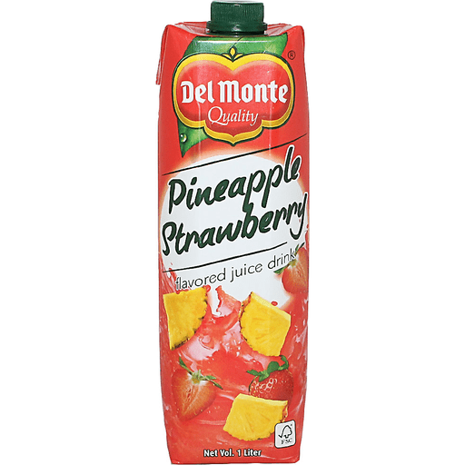 Del Monte - Pineapple Strawberry Flavored Juice Drink 1L