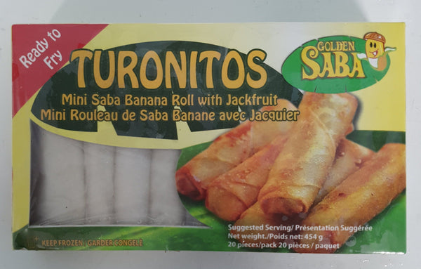 Golden Saba - Turonitos (Mini Saba Banana Roll with Jackfruit) 454g