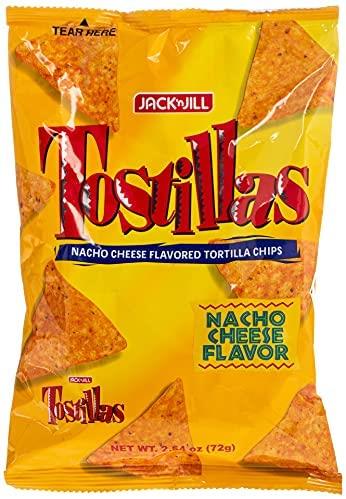JNJ Tostillas Nacho Cheese Flavored Tortilla Chips 72g - Jack and Jill, Jack&Jill, J&J, JacknJill