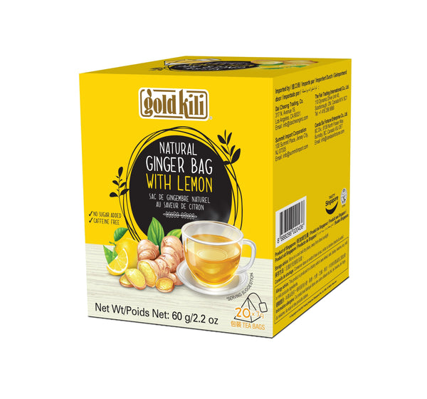 Gold Kili - Natural Ginger Bag with Lemon (20 Sachets) 60g
