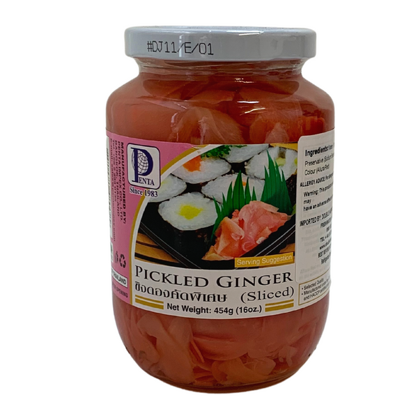Penta - Pink Sliced Pickled Ginger 454g