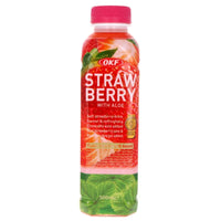 OKF - Fruit Juice With Aloe Vera Strawberry 500ml - Sweet Mint