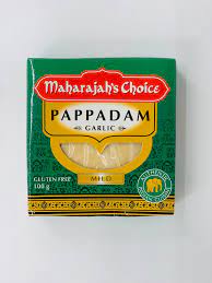 Maharajah’s Choice - Pappadam - Garlic (Mild) 100g