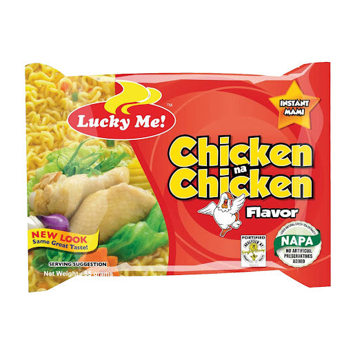 Lucky Me! -  Instant Noodle Soup Chicken Flavor 55g (6 packs)