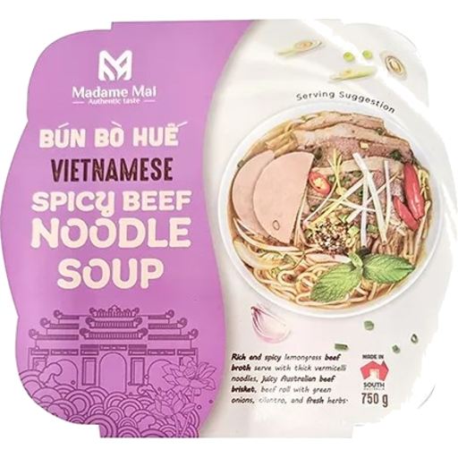 Madame Mai - Bun Bo Hue Vietnamese Spicy Beef Noodle Soup 750g