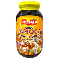Buenas - Sago Tapioca Pearls in Syrup (Caramel) 340g