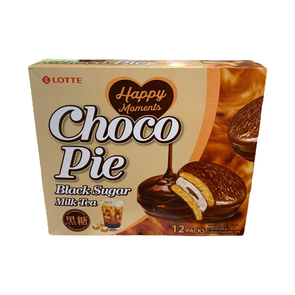 Lotte - Choco Pie Black Sugar Milk Tea 28gx12