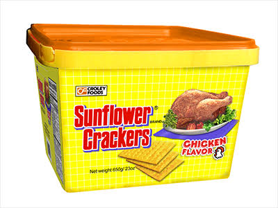 Sunflower Crackers Chicken Flavour 650g