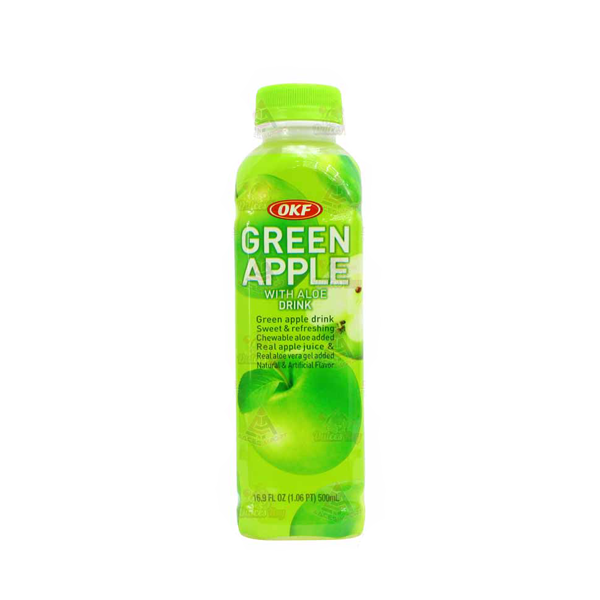 OKF - Fruit Juice With Aloe Vera Green Apple 500ml