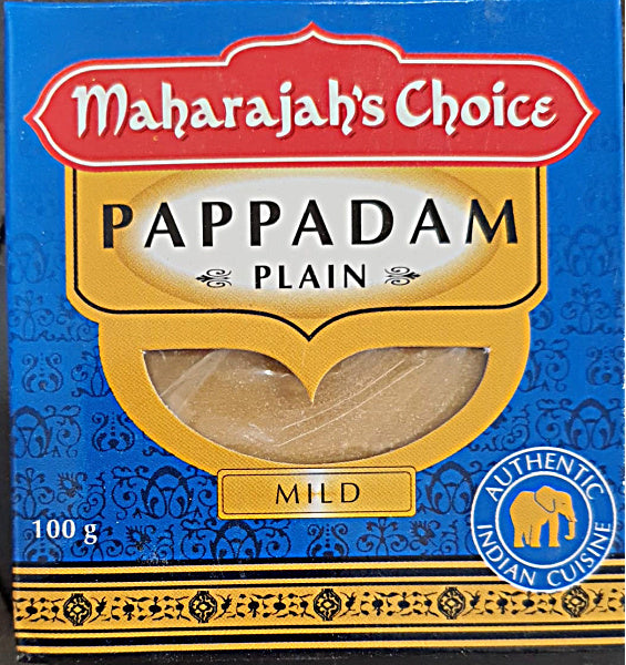 Maharajah’s Choice - Pappadam - Plain (Mild) 100g