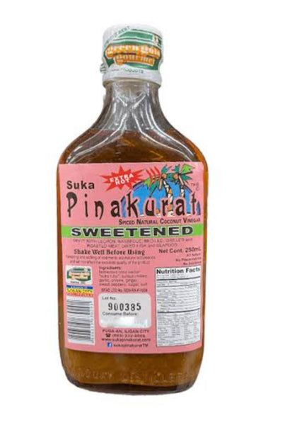 Suka Pinakurat - Sweetened (Extra Hot) Spiced Natural Coconut Vinegar 250ml