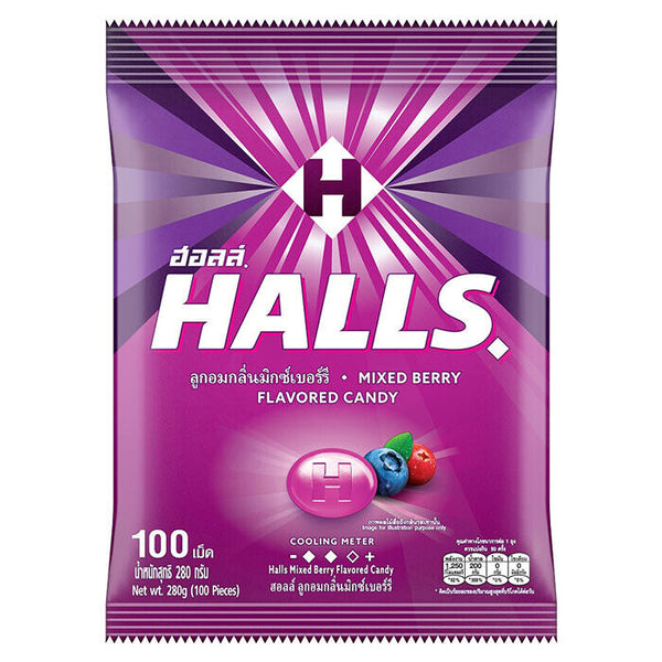 Halls - Mixed Berry Flavor Flavoured Candy 280g