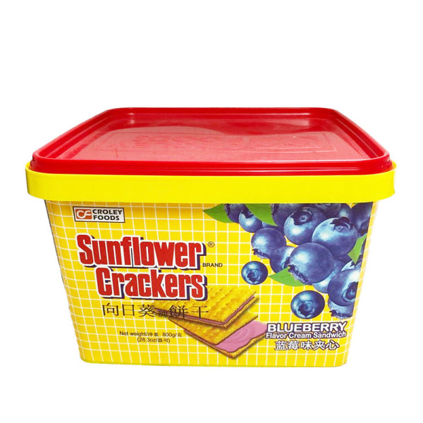 Sunflower Crackers Blueberry Flavor Cream Sandwich 800g