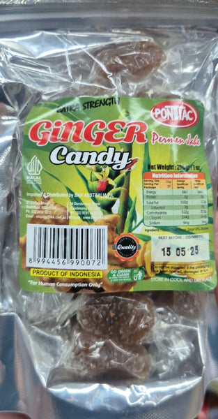 Pontiac - Extra Strength Ginger Candy 200g