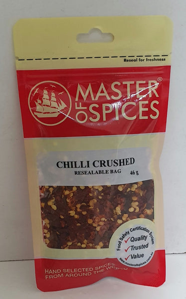 Chilli Crushed 46g - Master of Spices - chili