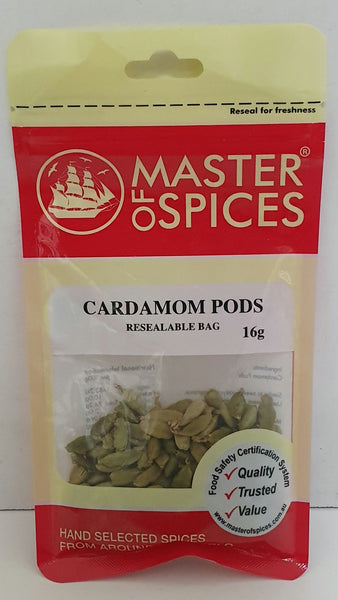 Cardamom Pods 12g - Master of Spices