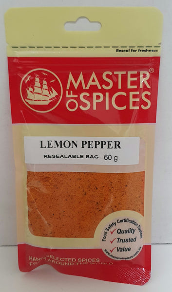 Lemon Pepper 60g - Master of Spices