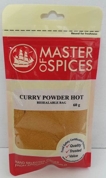 Curry Powder Hot 60g - Master of Spices