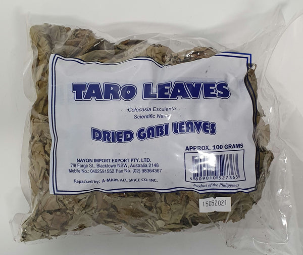 Dried Taro Leaves 100g - Amark Brand
