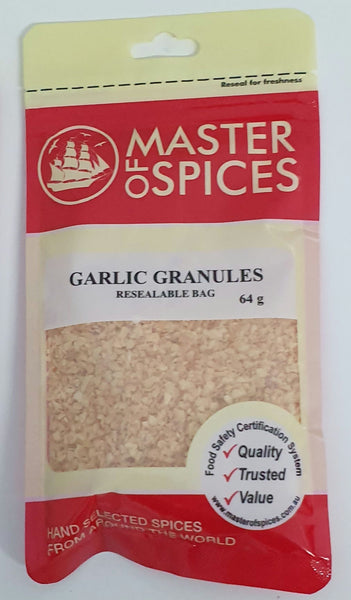 Garlic Granules 64g - Master of Spices