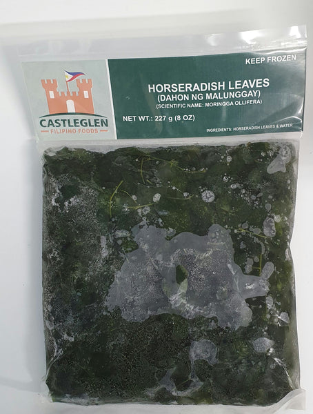 Horseradish Frozen Leaves Malungay 227g - Castleglen Brand