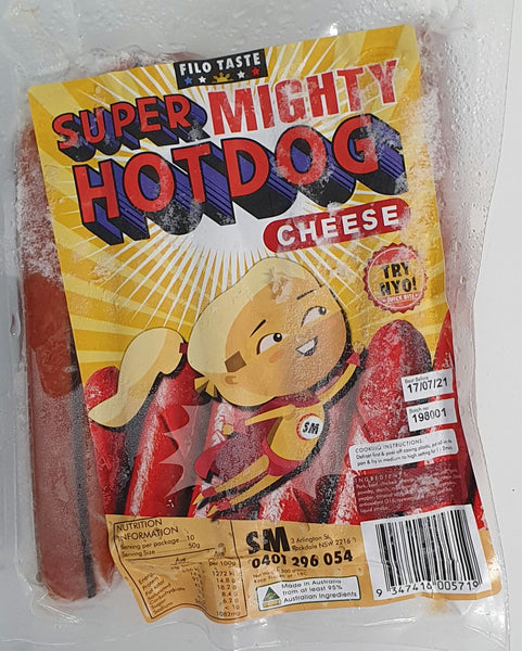 Super Mighty Cheese HotDogs 500g