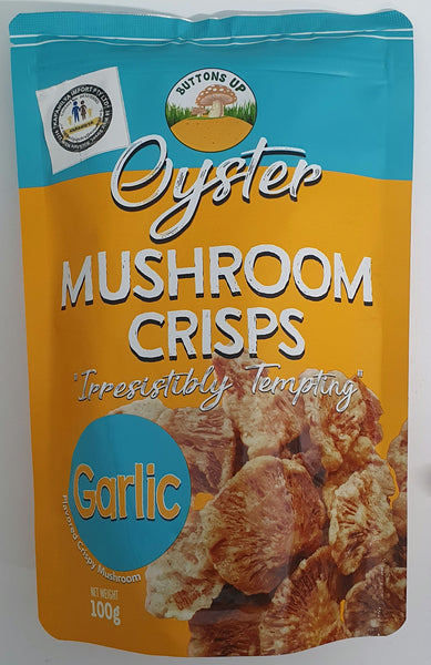 Oyster Mushroom Crisps Garlic flavour 100g