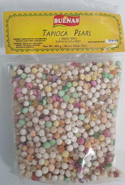 Buenas Tapioca Pearl - Coloured 454g