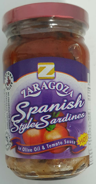 Zaragoza Spanish Style Sardines in Olive Oil & Tomato Sauce (Hot) 220g