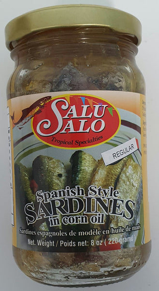 Salu Sardines Spanish Style in Corn Oil 220g